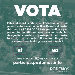 Pregunta de la consulta de Unidas Podemos.