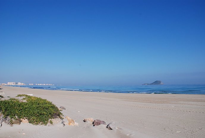 Playa en La Manga del Mar Menor