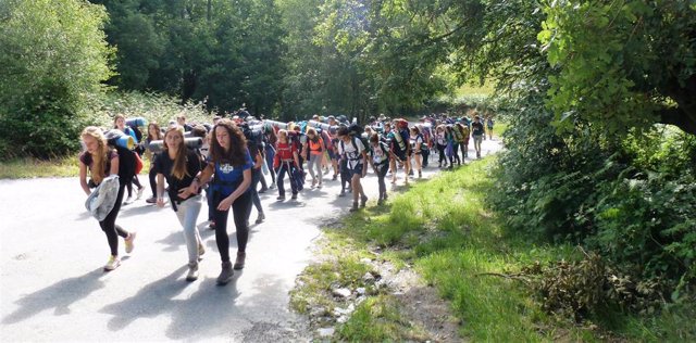 El Camino de Santiago del Colegio Lourdes, una experiencia vital para los alumnos mayores que cumple 20 años
