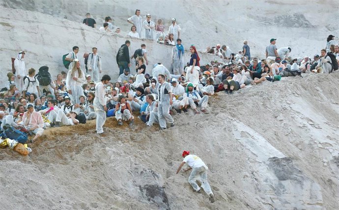Protesta en las minas de Renania