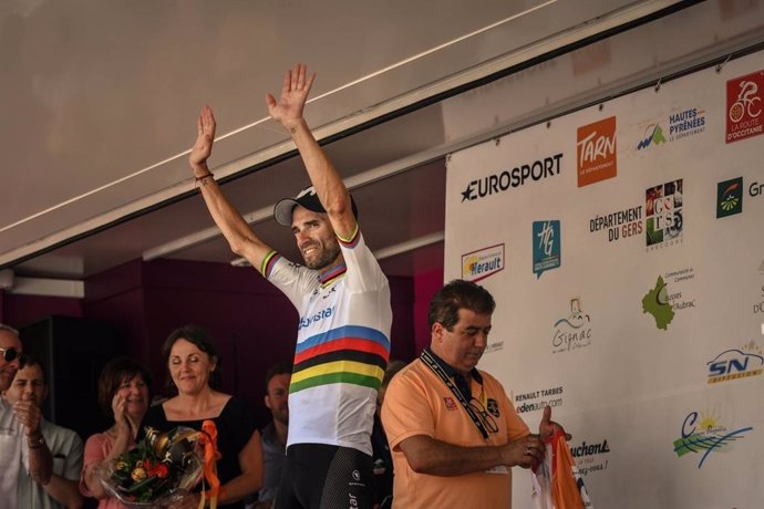 El ciclista español Alejandro Valverde, del Movistar Team.