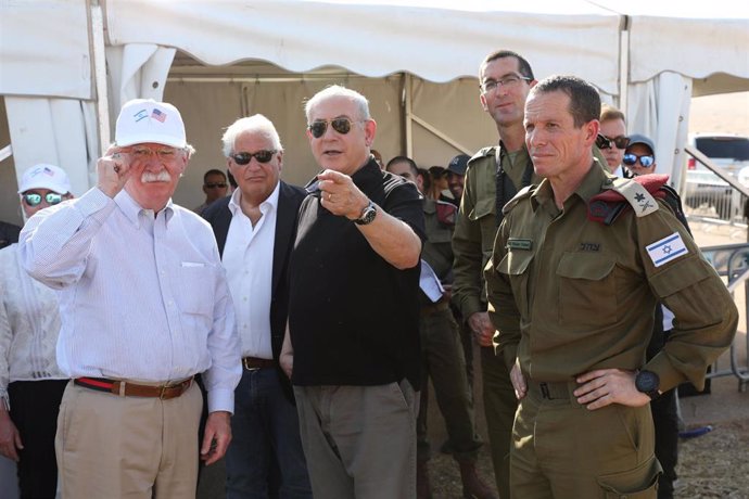 John Bolton y Benjamin Netanyahu