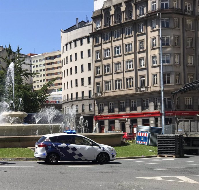 Coche de la Policía de Coruña
