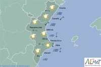 Las temperaturas se mantienen estables y los cielos estarán poco nubosos este lunes festivo en la Comunitat Valenciana