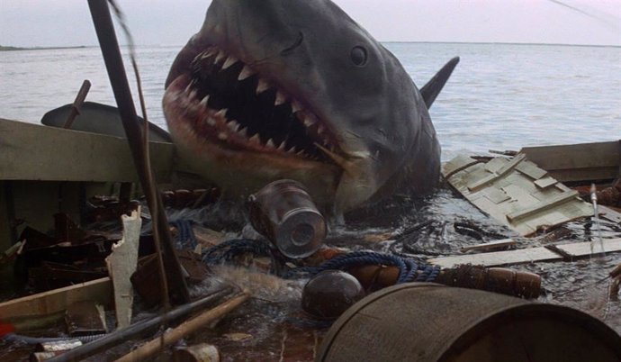 Fotograma de Tiburón, el filme de Steven Spielberg