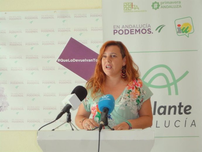 Vanessa García, parlamentaria de Adelante Andalucía por Málaga