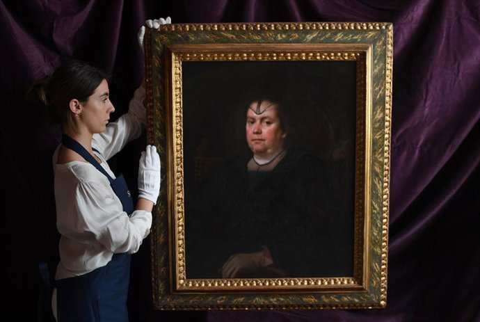 Retrato de la 'Amante del Vaticano' de Velázquez, descubierto recientemente y que será subastado el 3 de julio por Sotheby's