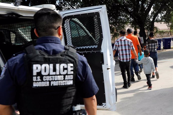 Policía fronteriza en Laredo, Texas, Estados Unidos