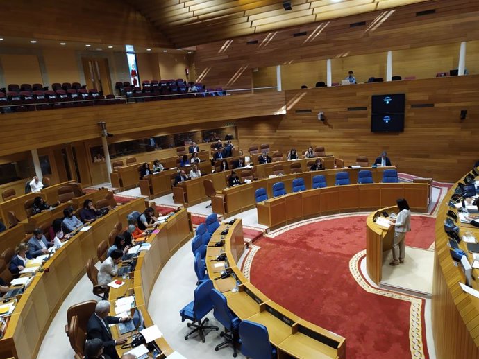 Sesión plenaria del Parlamento de Galicia