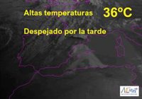 Les temperatures superaran els 36 graus centígrads a l'interior i nord-est de Mallorca
