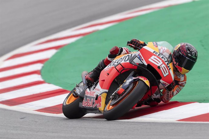 El piloto de MotoGP Jorge Lorenzo (Repsol Honda) en el Circuit de Barcelona-Catalunya