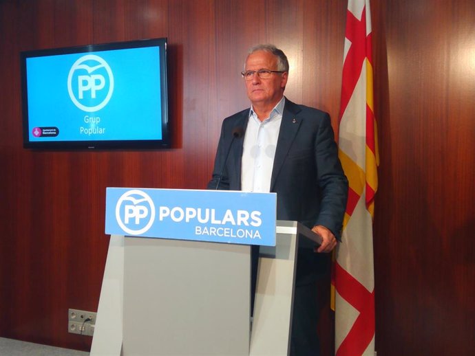 El líder del PP en el Ayuntamiento de Barcelona, Josep Bou