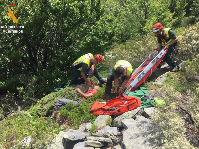 Rescate de un senderista accidentado en la Sierra de Ayllón