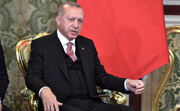 El presidente turco, Recep Tayyip Erdogan, durante una reciente visita a Moscú
