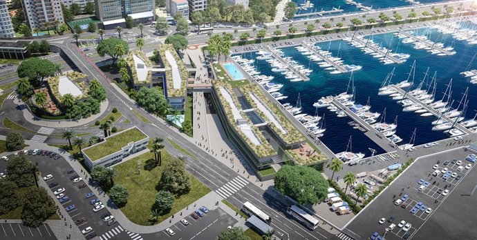 Una imatge virtual del projecte de reforma del Club de Mar Mallorca, a Palma