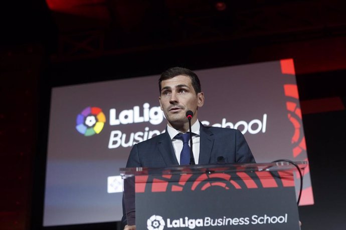 Iker Casillas durante la graduación de la primera promoción de LaLiga Business School
