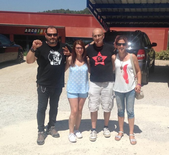 Delegados sindicales de CCOO en la empresa cárnica Tres Reyes.