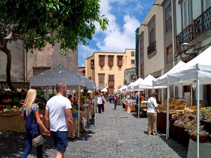 Turistas en Las Palmas de Gran Canaria