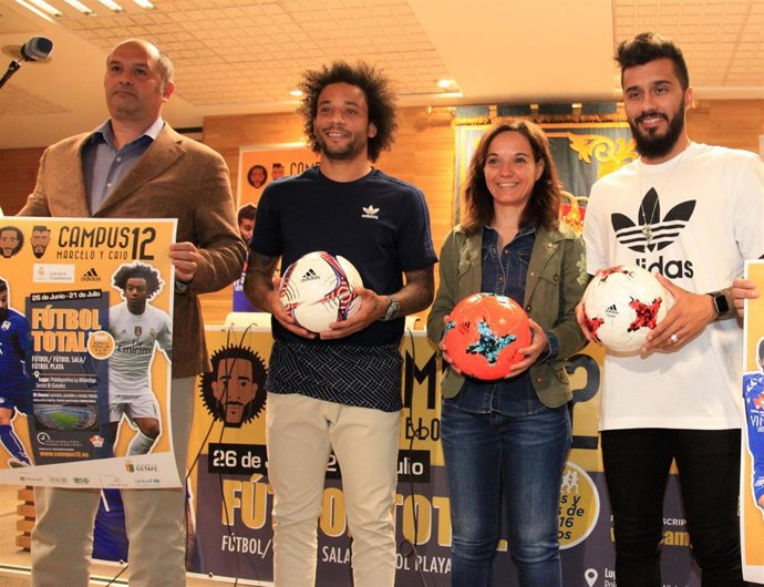 Campamento deportivo de los futbolistas Marcelo y Caio en Getafe