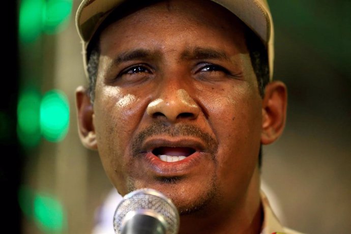 El 'número dos' de la junta militar de Sudán y líder de las RSF, Mohamed Hamdan Dagalo, conocido como 'Hemedti'