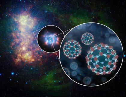 Moléculas de carbono en forma de pelota habitan el espacio interestelar