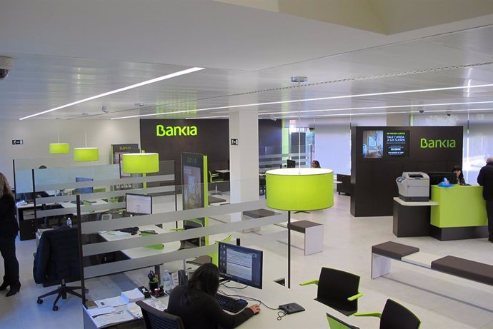 Una de las oficinas de Bankia en funcionamiento