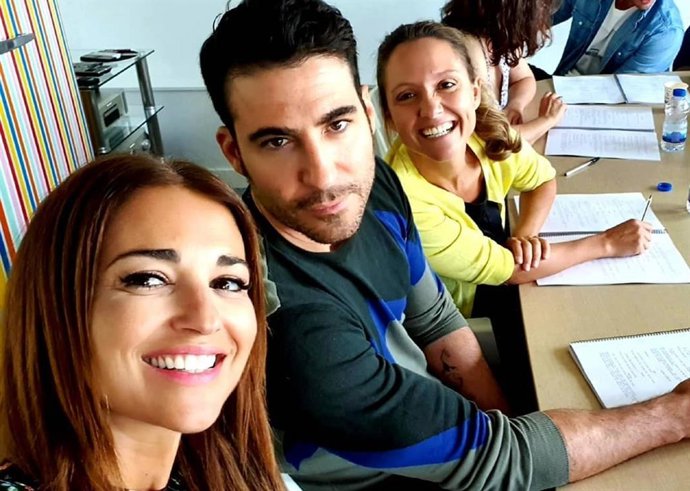 Paula Echevarría y Miguel Ángel Silvestre en la lectura de guion de Velvet