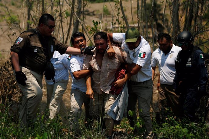 Redada contra migrantes centroamericanos en la localidad mexicana de Pijijiapan