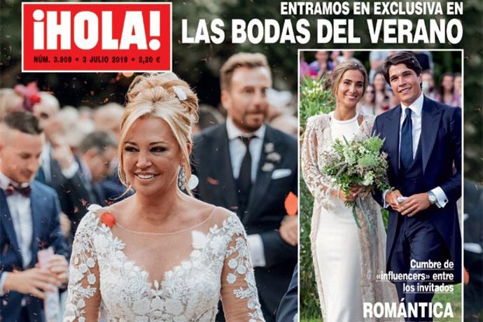 Portada de Hola de la boda de Belén Esteban y María Pombo