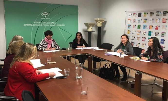 La directora del Instituto Andaluz de la Mujer (IAM), en la Comisión Permanente del Consejo Andaluz de Participación de las Mujeres (CAPM).