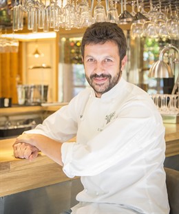 Iván Cerdeño, director de cocina del restaurante "Cigarral del Ángel"