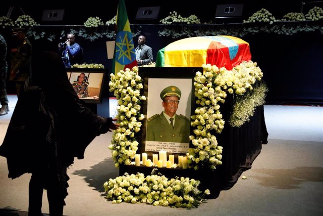 Etiopía.- Celebrado un acto en honor del jefe del Estado Mayor de Etiopía, muerto durante el levantamiento en Amhara