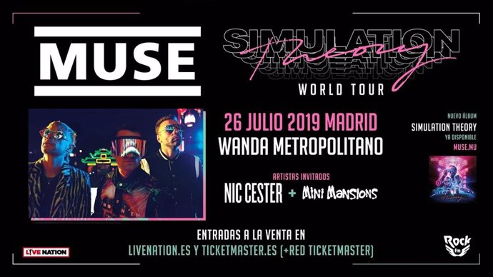 Muse anuncia teloneros para su concierto en el Wanda Metropolitano de Madrid: Ni
