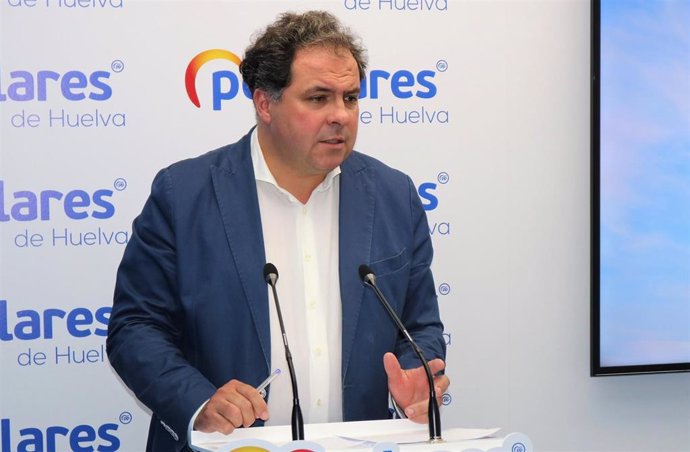 El portavoz de la Dirección del PP de Huelva, Juan Carlos Duarte.