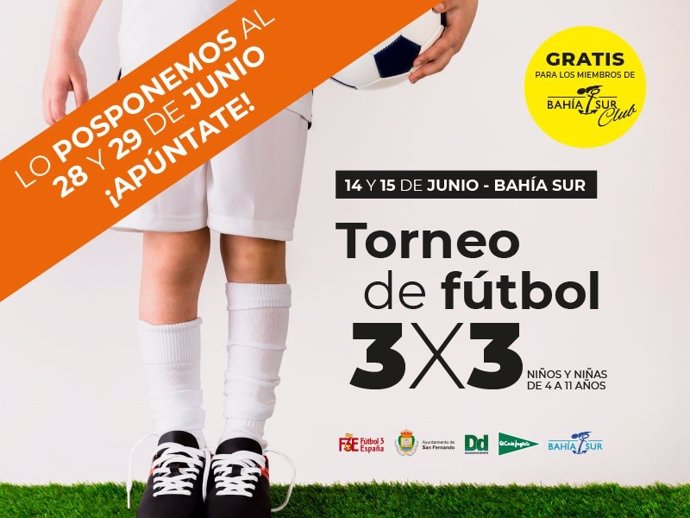 Cádiz.- El centro comercial Bahía Sur acoge este viernes y sábado un torneo infantil de fútbol 3x3 