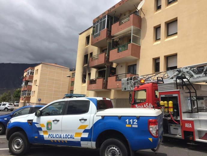 Incendio registrado en un edificio de viviendas en Güímar