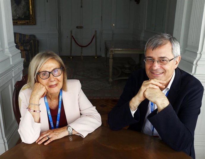 Josep Borrás y María Antonia Gimón en la UIMP