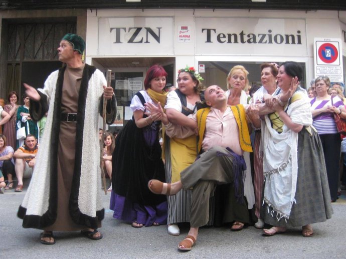 Fiestas Del Compromiso De Caspe. Farsa Ramería Concejil. Calle Baja. 2010