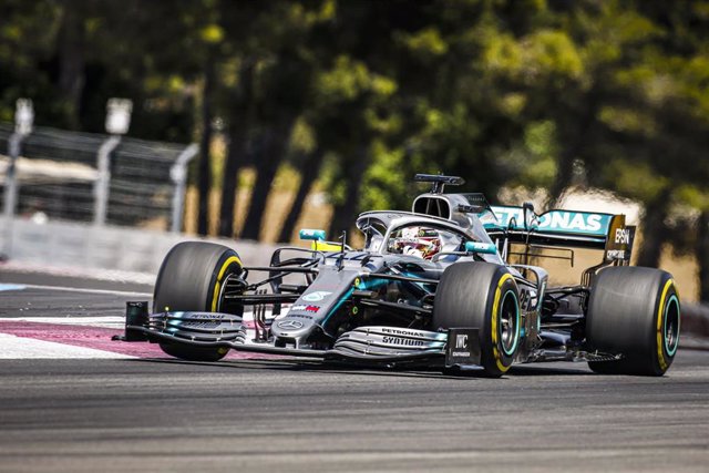 44 HAMILTON Lewis (gbr), Mercedes AMG F1 GP W10 Hybrid EQ Power+, action during the 2019 Formula One World Championship, France Grand Prix on june 20 to 23 at Le Castellet - Photo Francois Flamand / DPPI