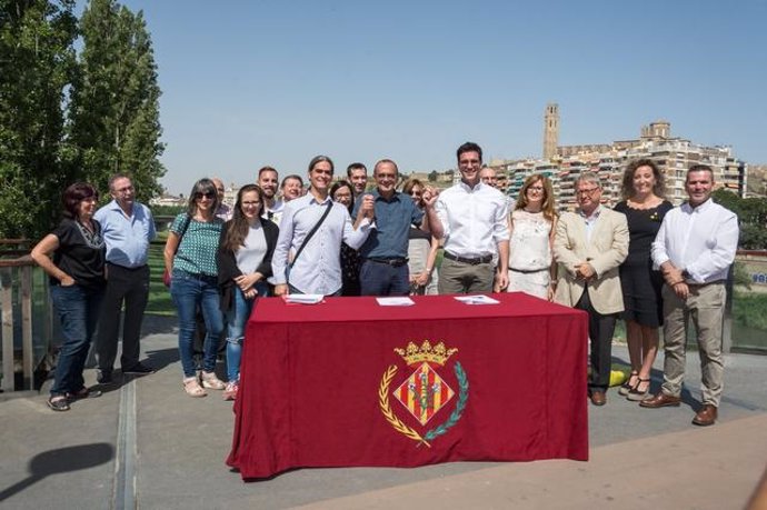 Firma del tripartit a Lleida