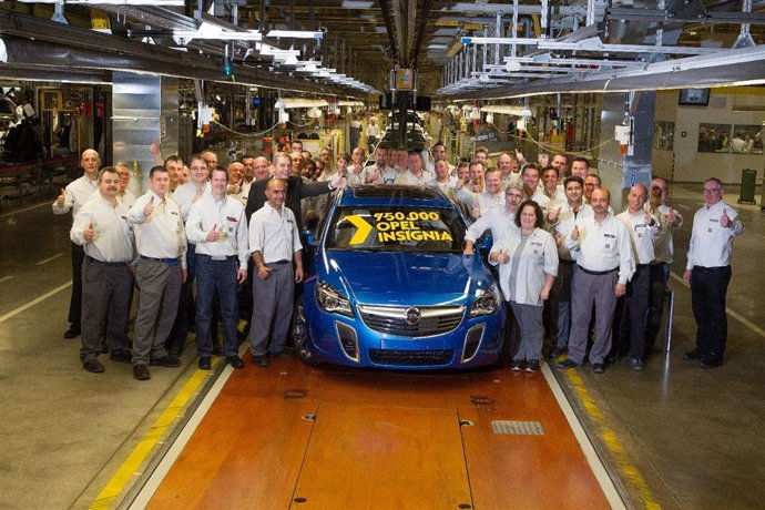 Unidad 750.000 del Opel Insignia fabricada en Rüsselsheim (Alemania)