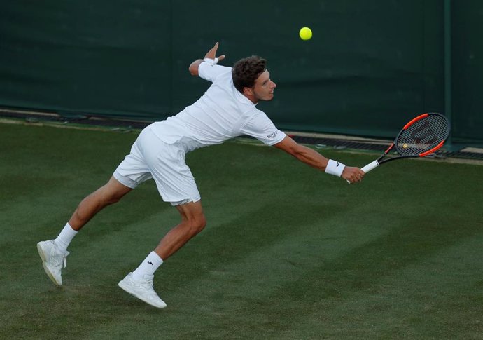 Pablo Carreño sobre la hierba de Wimbledon