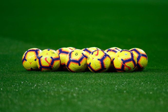 Nike ball of the match during the spanish championship, La Liga, football match played between Real Madrid and Deportivo Alaves at Santiago Bernabeu stadium, Madrid, Spain, on February 03th, 2019.