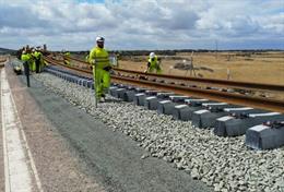 Obras de una línea de Alta Velocidad (AVE)