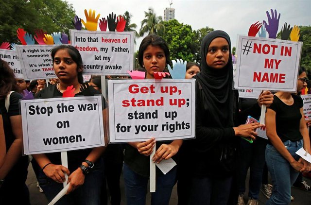 Protesta contra la violación en Calcuta