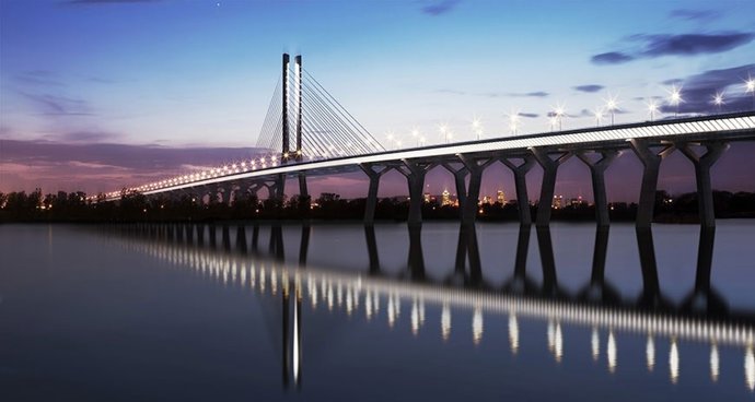 Economía/Empresas.- ACS concluye la construcción de un puente entre Canadá y EE.