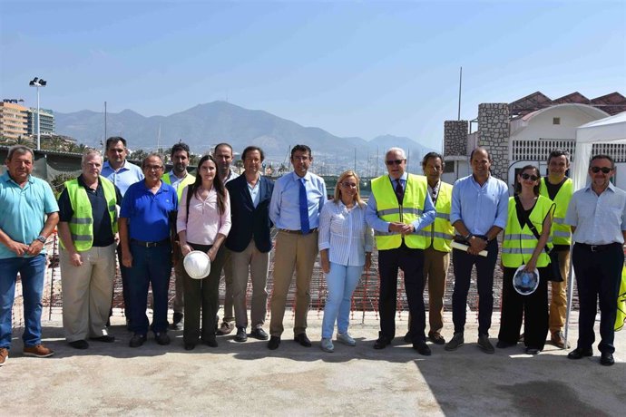 Visita obras lonja de Fuengirola