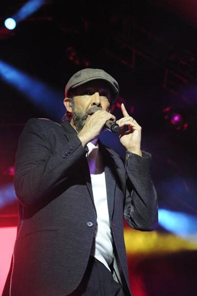 Juan Luis Guerra en su concierto del viernes en el WiZink Center