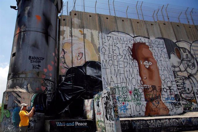 Mural de Donald Trump en Belén
