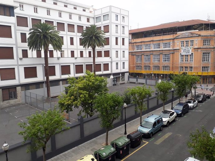 Imagen de la finca en la que se ubicaría el proyecto de Bizkeliza del Obispado de Bilbao y el hospital de Mutualia